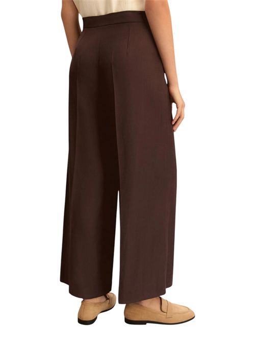 Pantalone dritto in twill di misto lino emmalcuno EMME MARELLA | 2615131041003