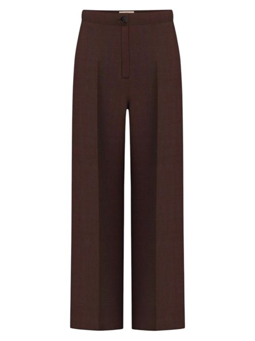 Pantalone dritto in twill di misto lino emmalcuno EMME MARELLA | 2615131041003