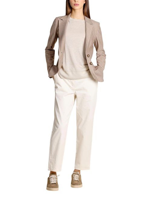 Pantalone in raso di cotone stretch emmvolpino EMME MARELLA | 2615131181001