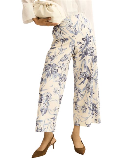 Pantaloni in cotone stretch  emmtapioca EMME MARELLA | 2615131191003