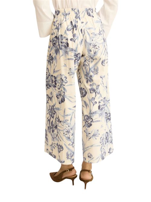 Pantaloni in cotone stretch  emmtapioca EMME MARELLA | 2615131191003