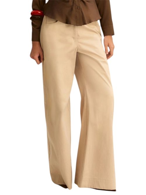 Pantalone 5 tasche ampio in raso stretch emmvacillo EMME MARELLA | 2615131231002