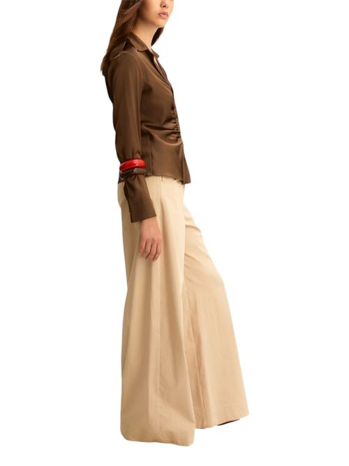 Pantalone 5 tasche ampio in raso stretch emmvacillo EMME MARELLA | 2615131231002