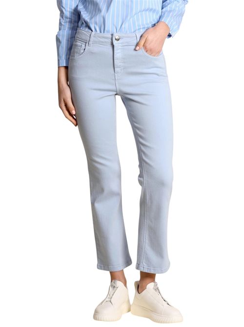 Pantalone 5 Tasche slim flare in gabardina stretch emmsfinge EMME MARELLA | 2615131261006