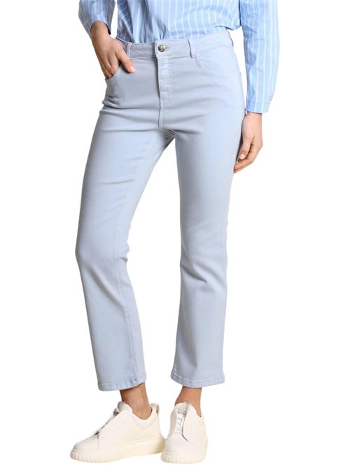 Pantalone 5 Tasche slim flare in gabardina stretch emmsfinge EMME MARELLA | 2615131261006