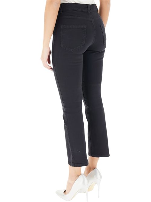 Pantalone 5 Tasche slim flare in gabardina stretch emmsfinge EMME MARELLA | 2615131261007