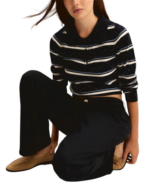 Pantalone 5 tasche dritto in gabardina stretch emmhobby EMME MARELLA | 2615131271007