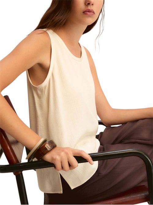 Top smanicato in acetato di viscosa emmnembi EMME MARELLA | 2615161011001