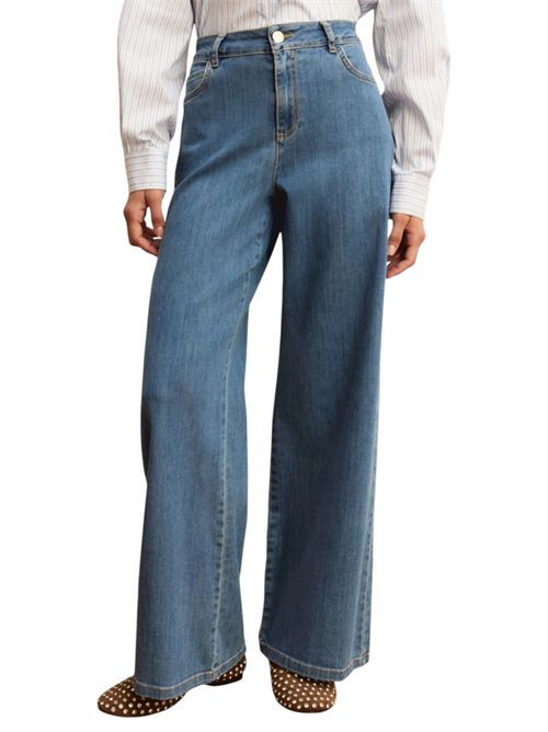Pantalone Denim stretch con gamba larga emmdisco EMME MARELLA | 2615181111001