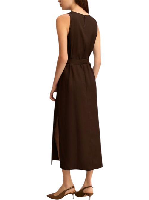 Abito smanicato in twill di misto lino emmacerbi EMME MARELLA | 2615221091003