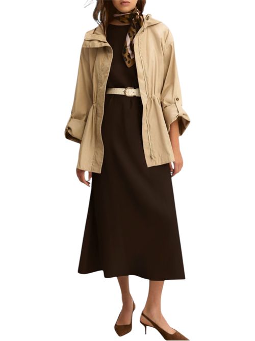 Abito smanicato in twill di misto lino emmacerbi EMME MARELLA | 2615221091003