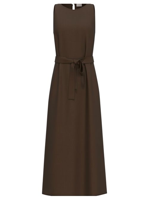 Abito smanicato in twill di misto lino emmacerbi EMME MARELLA | 2615221091003