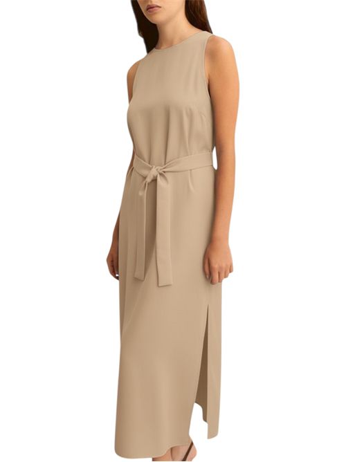 Abito smanicato in twill di misto lino emmacerbi EMME MARELLA | 2615221091005