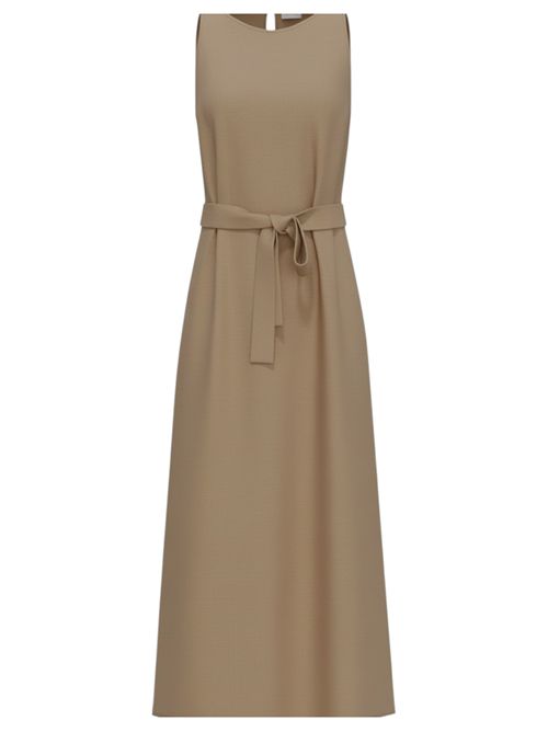 Abito smanicato in twill di misto lino emmacerbi EMME MARELLA | 2615221091005