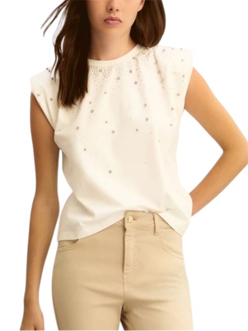T-shirt smanicata con cristalli emmutopia EMME MARELLA | 2615941011001