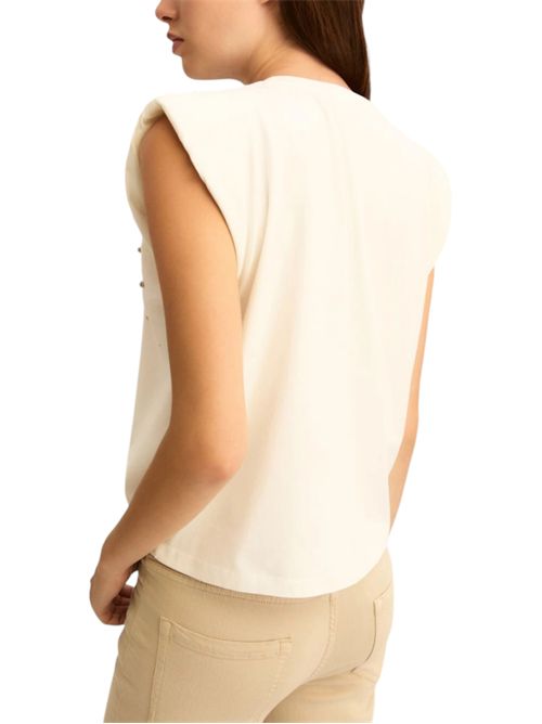 T-shirt smanicata con cristalli emmutopia EMME MARELLA | 2615941011001