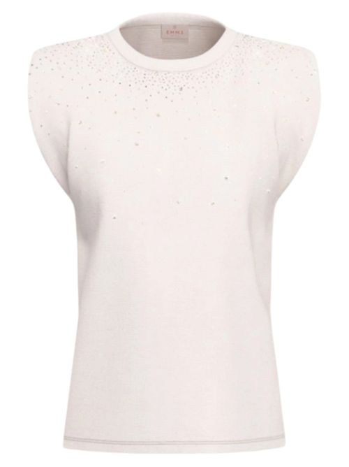 T-shirt smanicata con cristalli emmutopia EMME MARELLA | 2615941011001