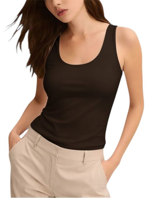 Canotta in jersey interlock stretch emmtiglio EMME MARELLA | 2615941051003