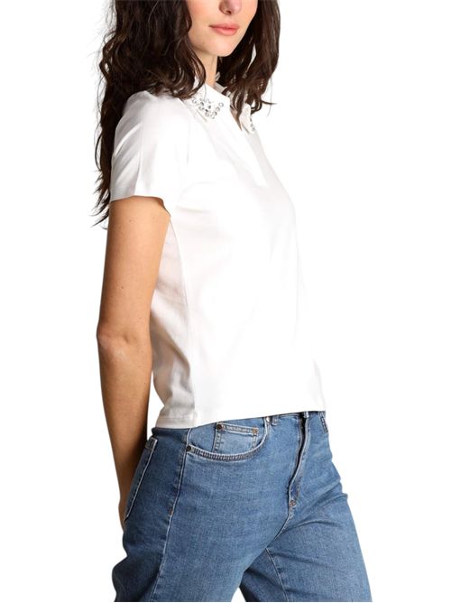 Polo con perle e cristalli emmonirica EMME MARELLA | 2615951011001