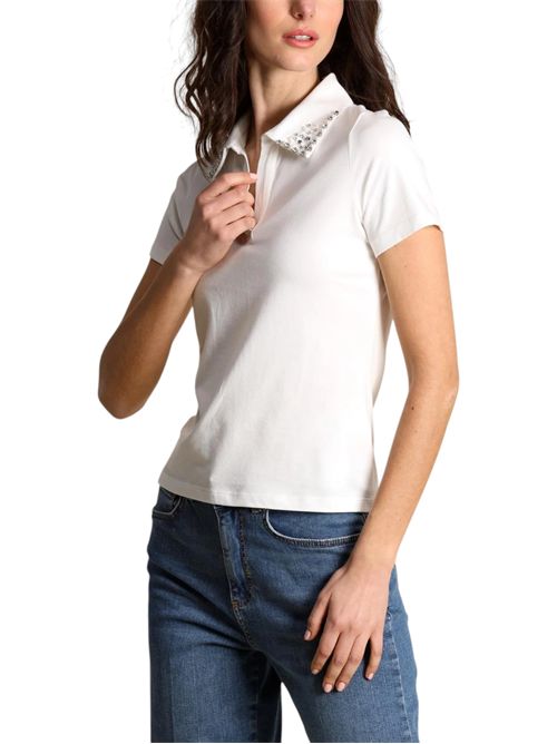 Polo con perle e cristalli emmonirica EMME MARELLA | 2615951011001