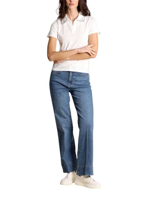 Polo con perle e cristalli emmonirica EMME MARELLA | 2615951011001