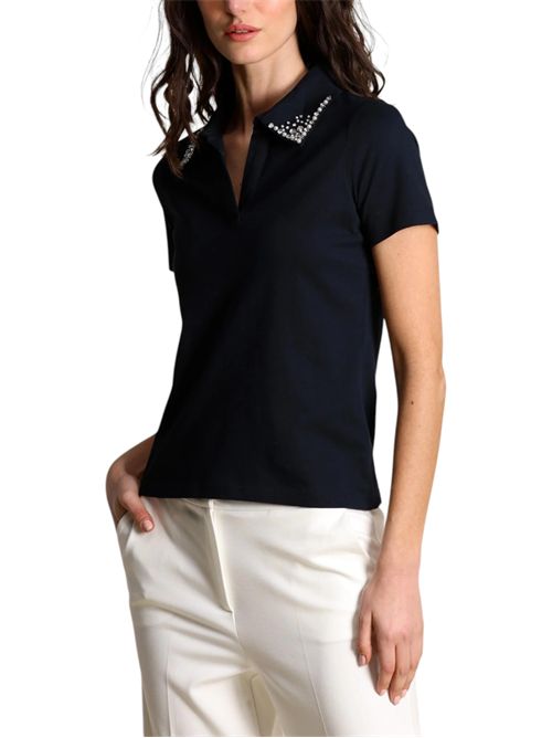 Polo con perle e cristalli emmonirica EMME MARELLA | 2615951011002
