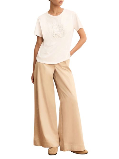 T-shirt con logo e paillette emmtema EMME MARELLA | 2615971031001