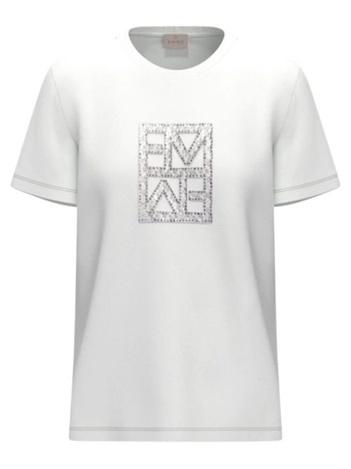T-shirt con logo e paillette emmtema EMME MARELLA | 2615971031001