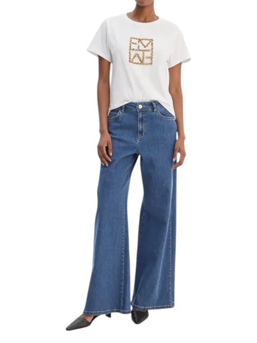 T-shirt con logo e paillette emmtema EMME MARELLA | 2615971031003