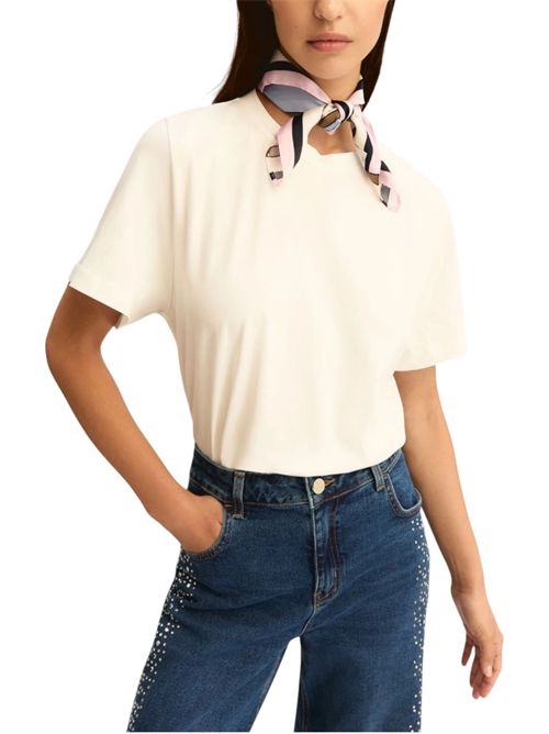 T-shirt in jersey con foulard emmmaestro EMME MARELLA | 2615971041001