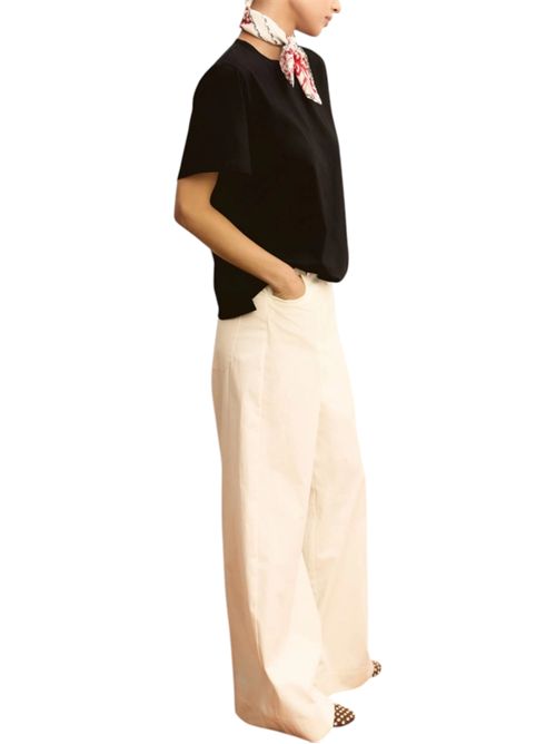 T-shirt in jersey con foulard emmmaestro EMME MARELLA | 2615971041002