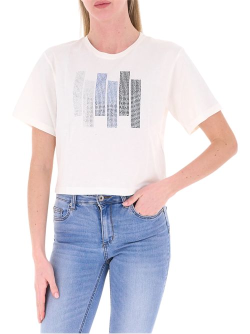 T-shirt girocollo con applicazioni emmtessile EMME MARELLA | 2615971071001