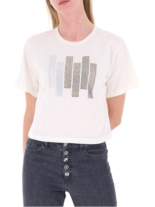 T-shirt girocollo con applicazioni emmtessile EMME MARELLA | 2615971071002