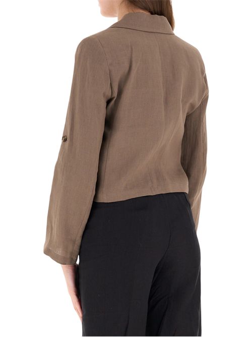 Blazer in lino con manica arrotolabile emmpapiro EMME MARELLA | 2615041042005