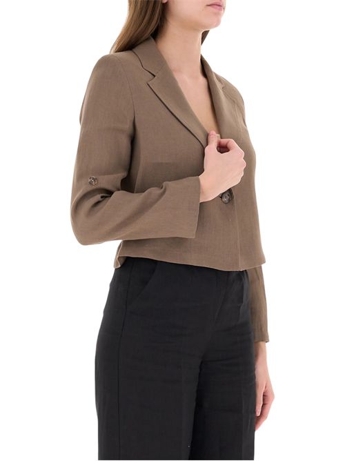 Blazer in lino con manica arrotolabile emmpapiro EMME MARELLA | 2615041042005