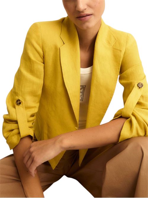 Blazer in lino con manica arrotolabile emmpapiro EMME MARELLA | 2615041042012