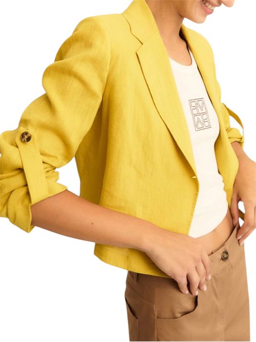 Blazer in lino con manica arrotolabile emmpapiro EMME MARELLA | 2615041042012