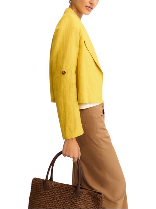 Blazer in lino con manica arrotolabile emmpapiro EMME MARELLA | 2615041042012