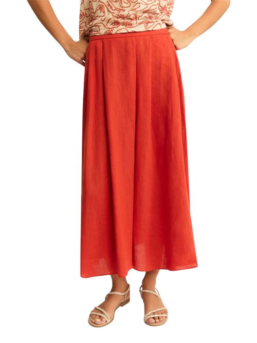 Gonna in lino con pieghe emmbiada EMME MARELLA | 2615101082002