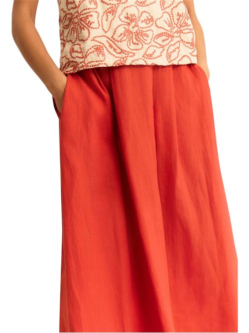 Gonna in lino con pieghe emmbiada EMME MARELLA | 2615101082002