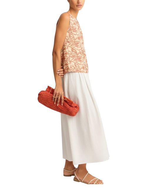 Gonna in lino con pieghe emmbiada EMME MARELLA | 2615101082003