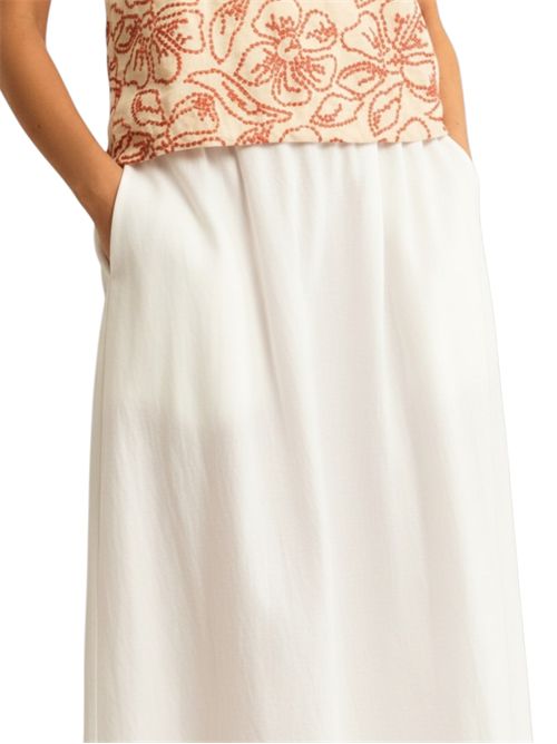 Gonna in lino con pieghe emmbiada EMME MARELLA | 2615101082003