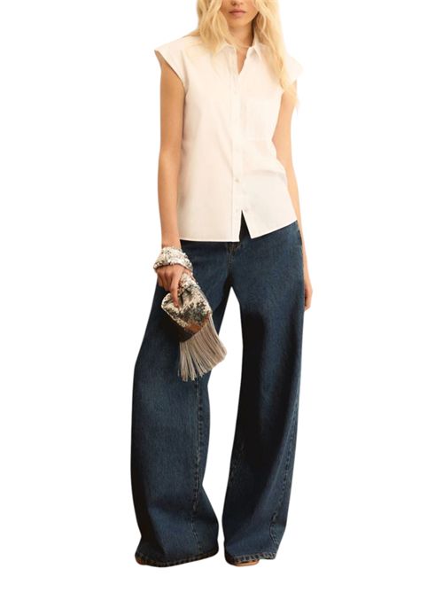 Camicia smanicata in popeline emmpantone EMME MARELLA | 2615111032001