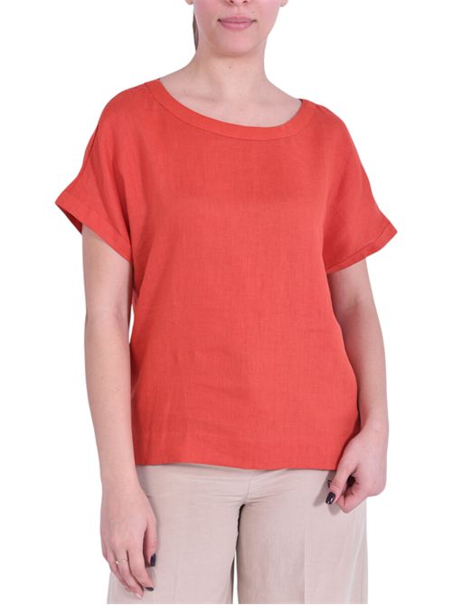 T-shirt in lino emmgeyser EMME MARELLA | 2615111132002