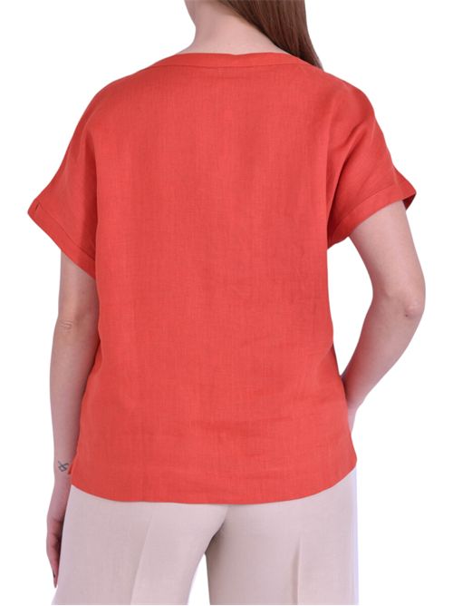 T-shirt in lino emmgeyser EMME MARELLA | 2615111132002