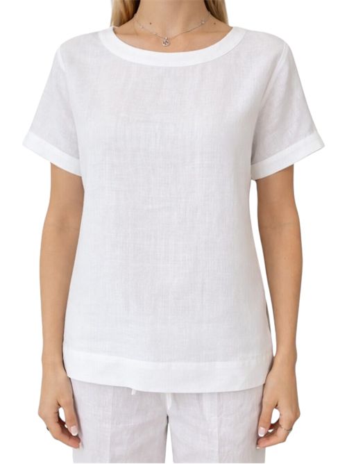 T-shirt in lino emmgeyser EMME MARELLA | 2615111132003