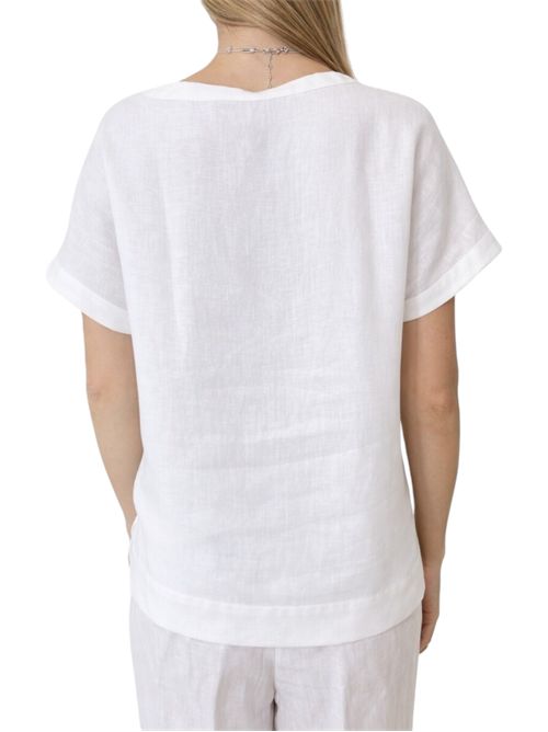 T-shirt in lino emmgeyser EMME MARELLA | 2615111132003