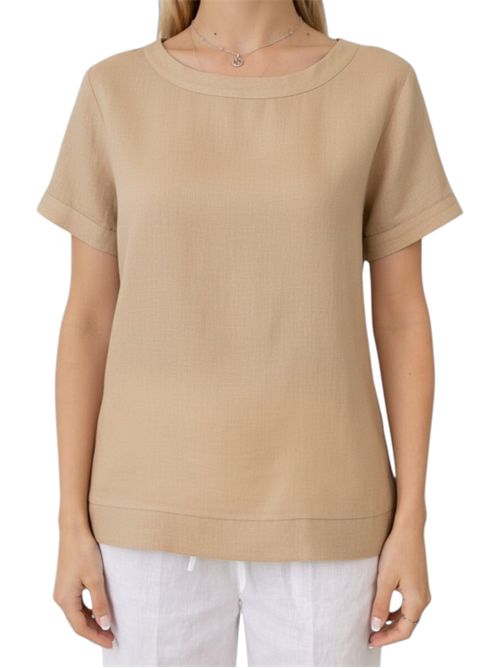 T-shirt in lino emmgeyser EMME MARELLA | 2615111132004