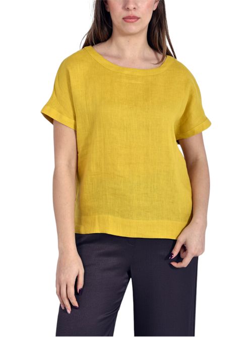 T-shirt in lino emmgeyser EMME MARELLA | 2615111132012