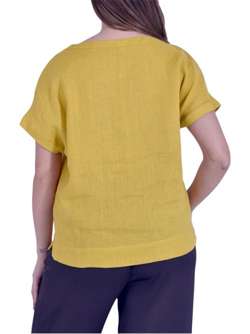 T-shirt in lino emmgeyser EMME MARELLA | 2615111132012
